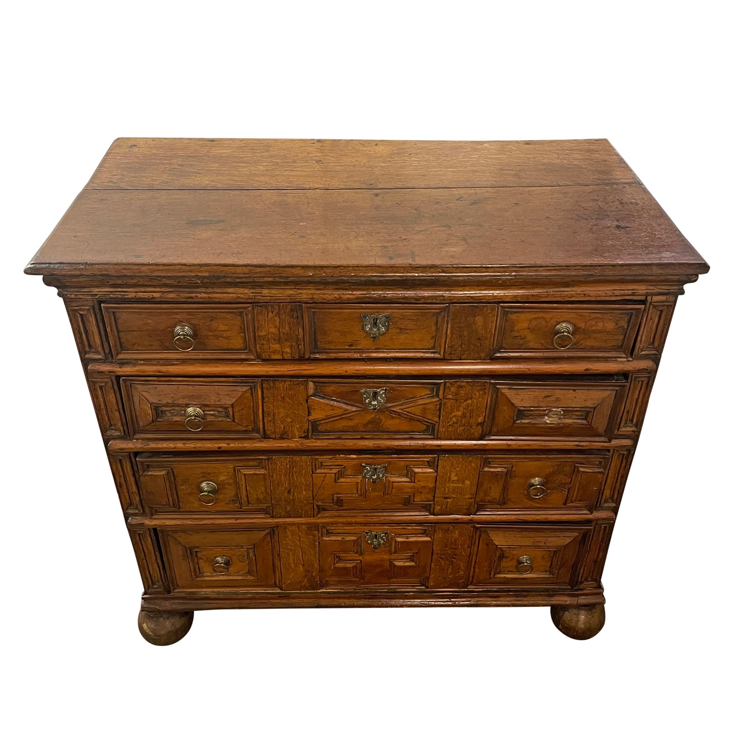Early 18th Century English William and Mary Chest of Drawers at 1stDibs