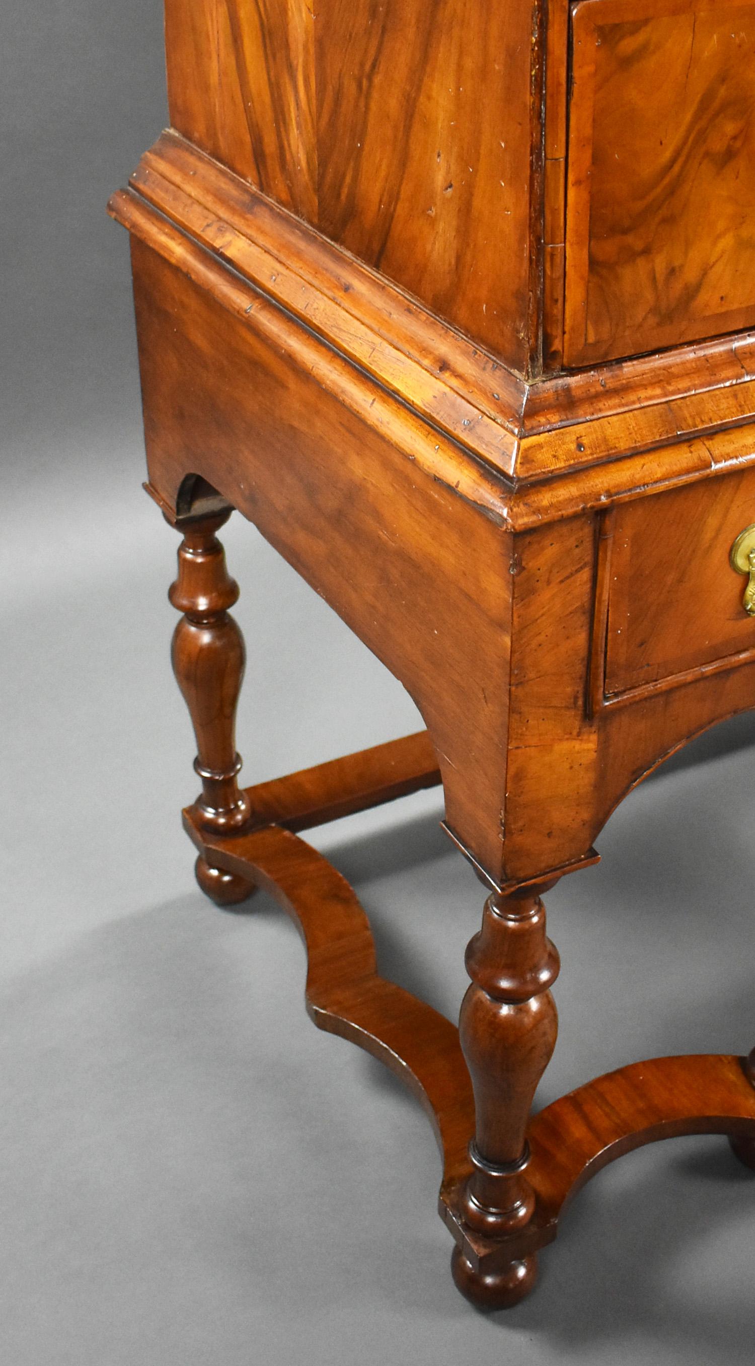 Early 18th Century English William & Mary Walnut Chest on Stand 7