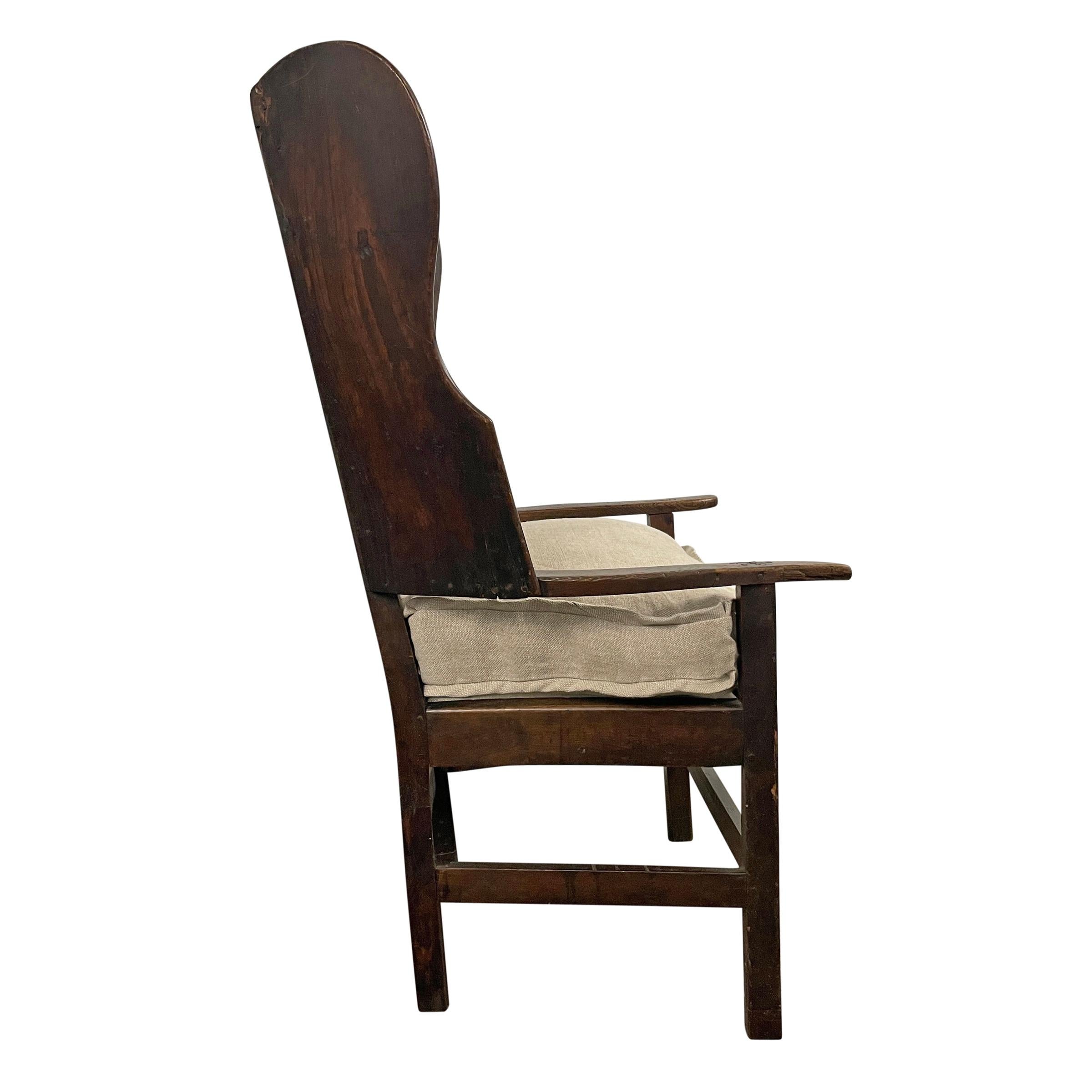 Hand-Crafted Early 18th Century English Wingchair