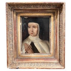 Early 18th Century European Painting of St. Catherine