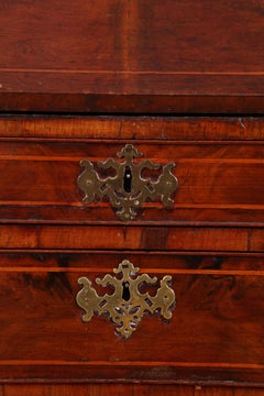 Early 18th Century Figured Walnut Bureau Cabinet