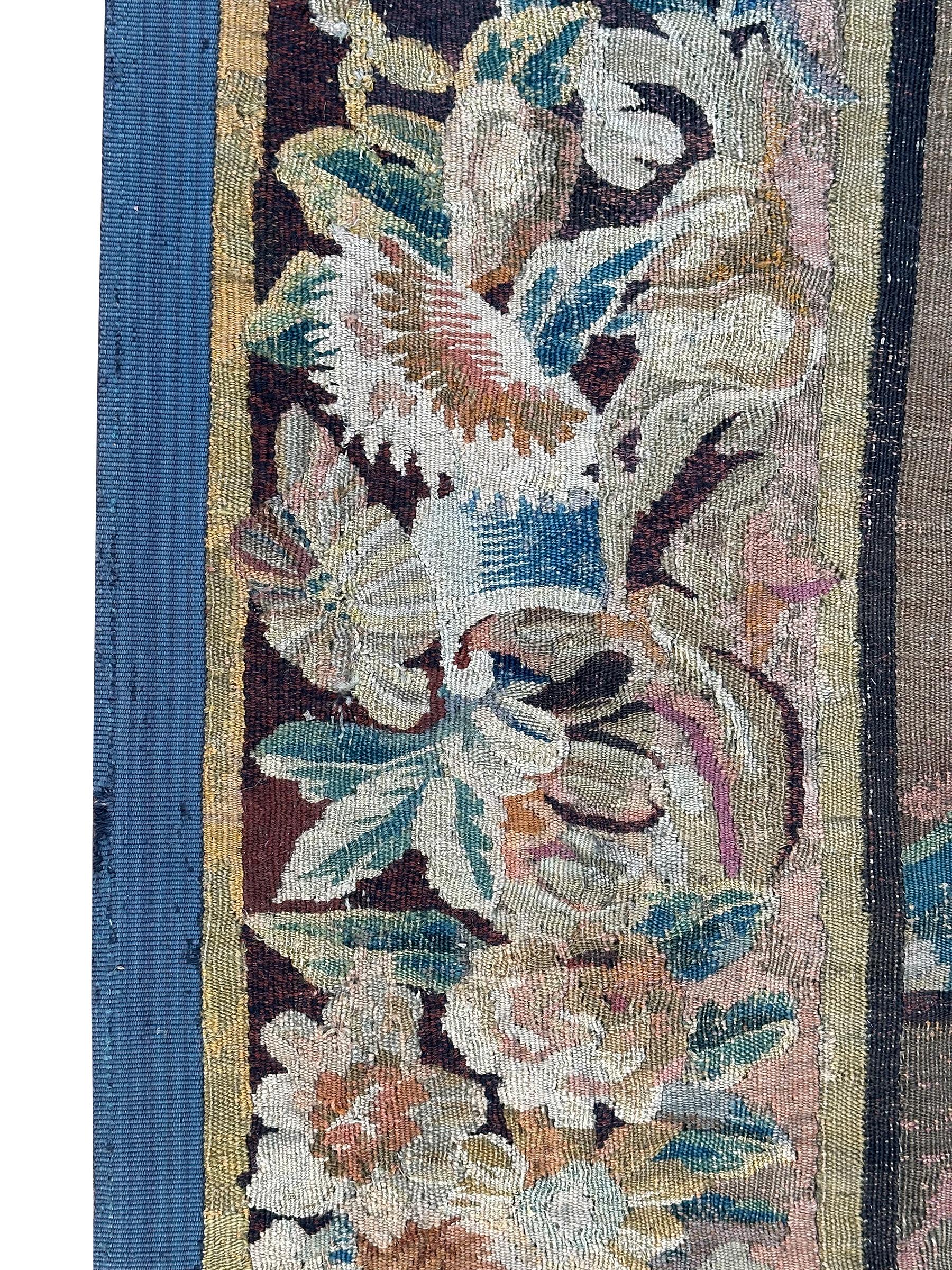 Early 18th century Flemish antique tapestry 10x13 Verdure Wool & Silk 297x384cm For Sale 12