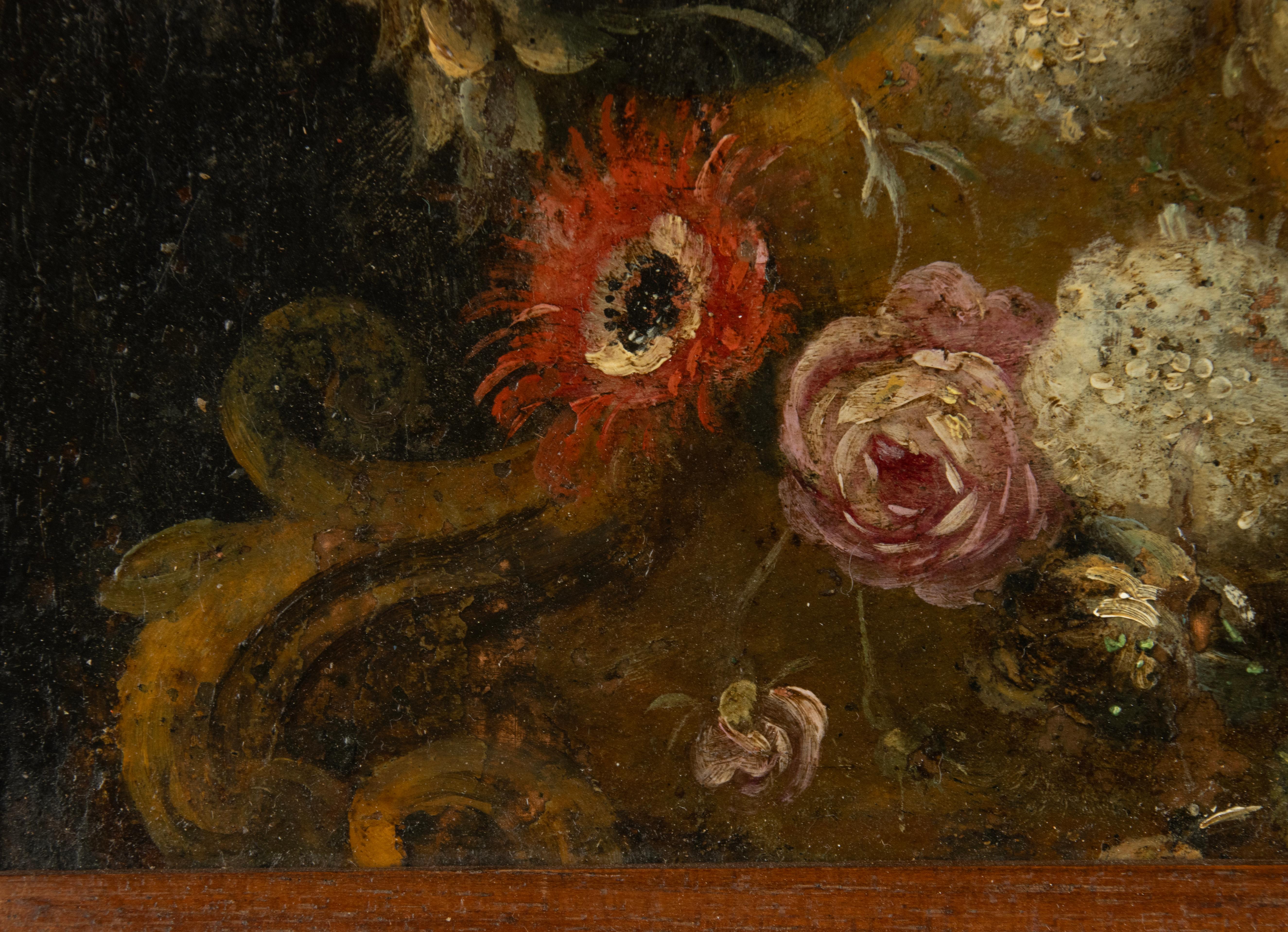 Flämisches Gemälde des frühen 18. Jahrhunderts - Öl auf Kupfer - Die Unbefleckte Empfängnis im Angebot 7