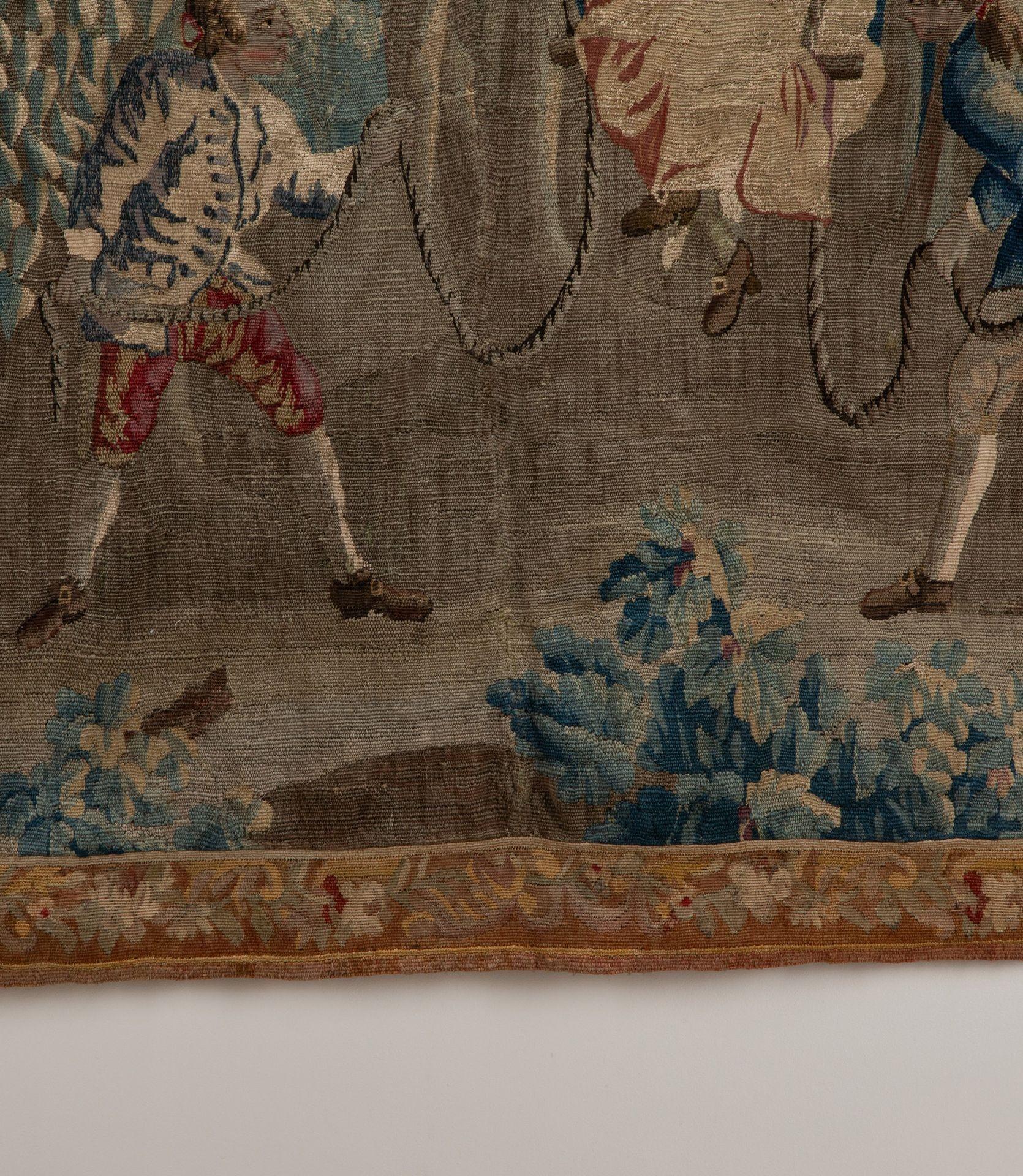 Frühes 18. Jahrhundert Flemish Tapestry Wandbehang im Angebot 3