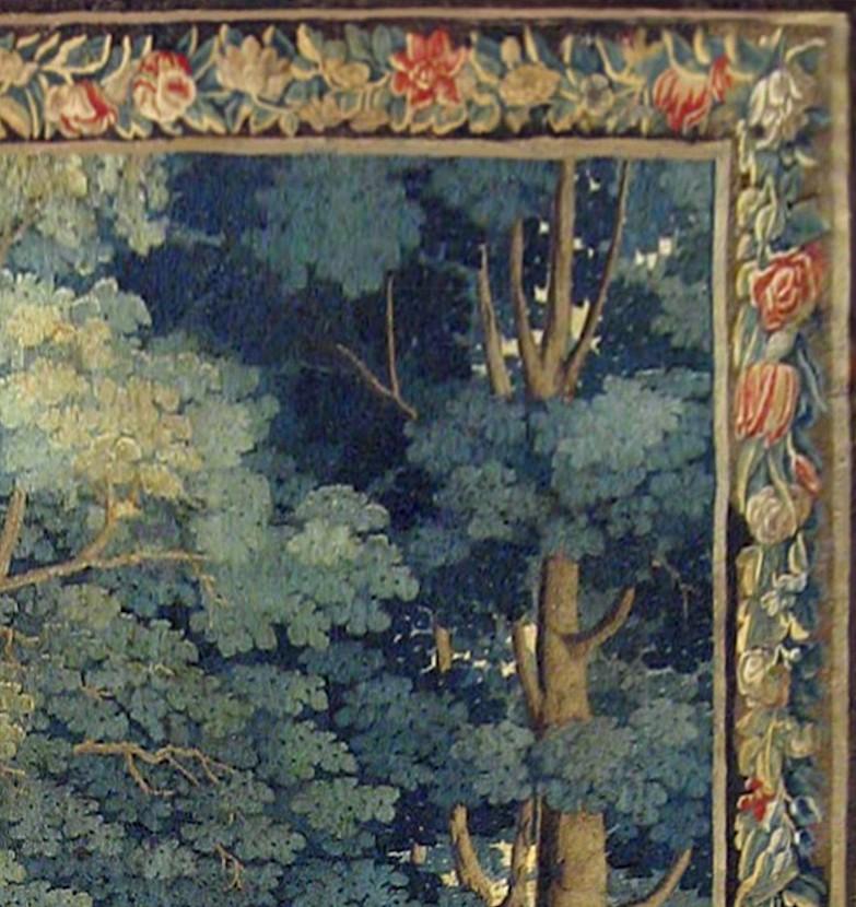 Hand-Woven Early 18th Century Flemish Verdure Rustic Tapestry