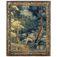 Early 18th Century Flemish Verdure Rustic Tapestry