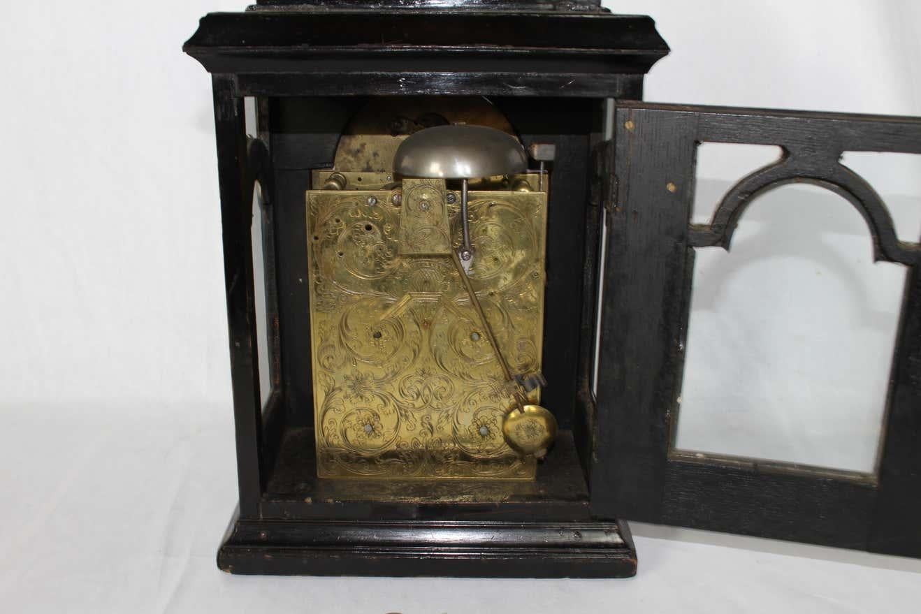 Wood Early 18th Century Francis Gregg English Bracket Clock For Sale