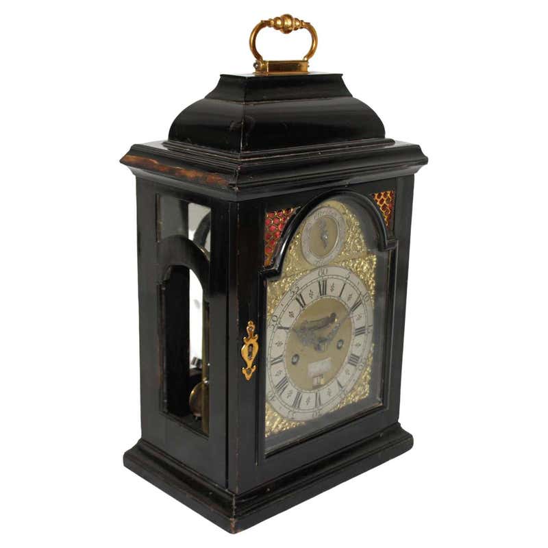 Bracker Clock English Bracket Clock, George III Period, 18th Century For Sale at 1stDibs
