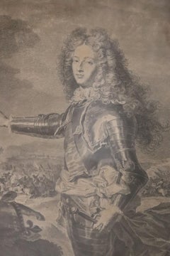 Frühes 18. Jahrhundert Französisch Antique Radierung Druck Porträt von Louis de France