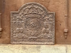 Plaque de cheminée française du début du 18e siècle « Arms of Lorraine »