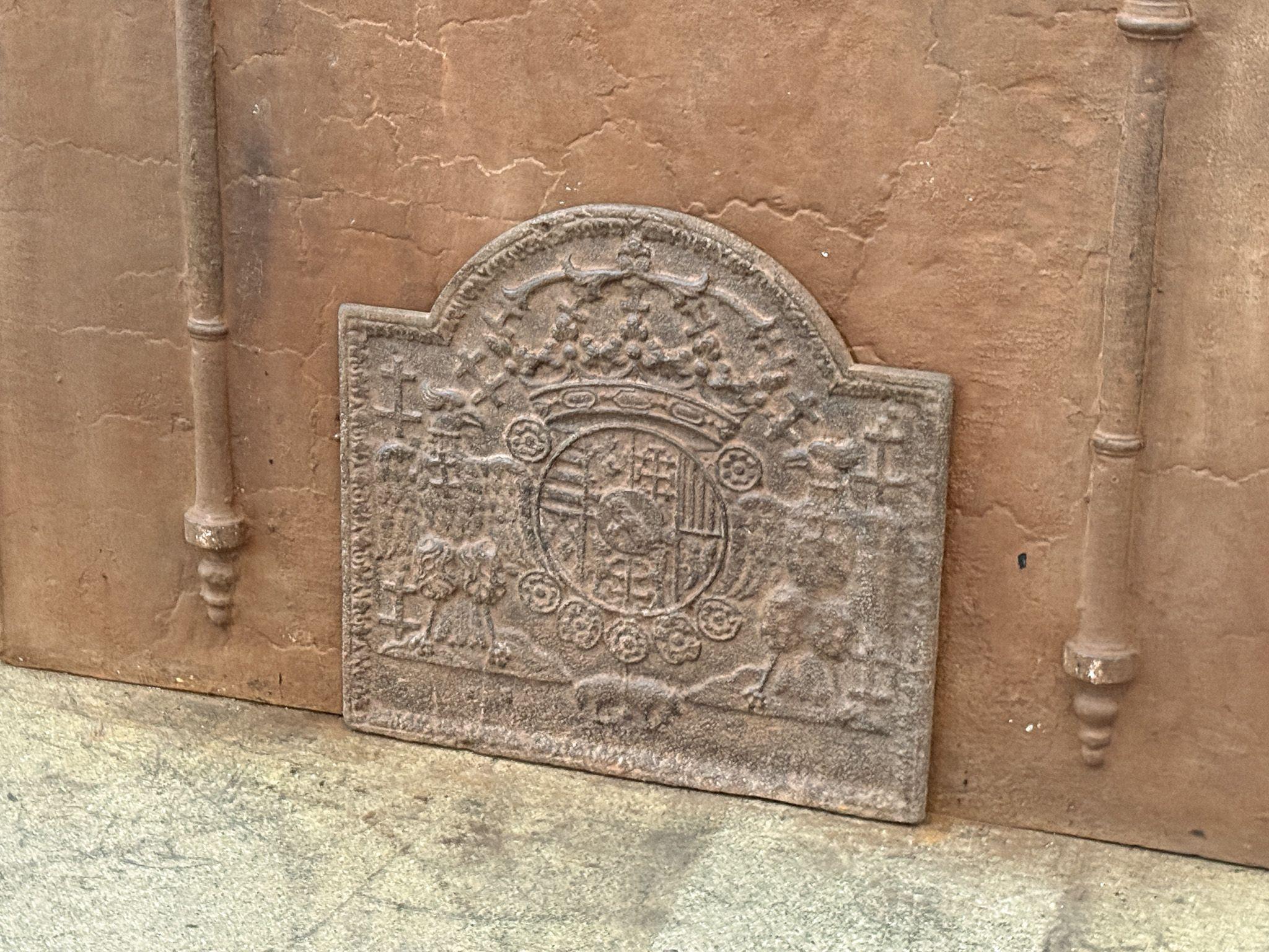 Louis XIV Early 18th Century French 'Arms of Lorraine' Fireback / Backsplash For Sale