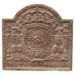 Plaque de cheminée française du début du 18e siècle « Arms of Lorraine »