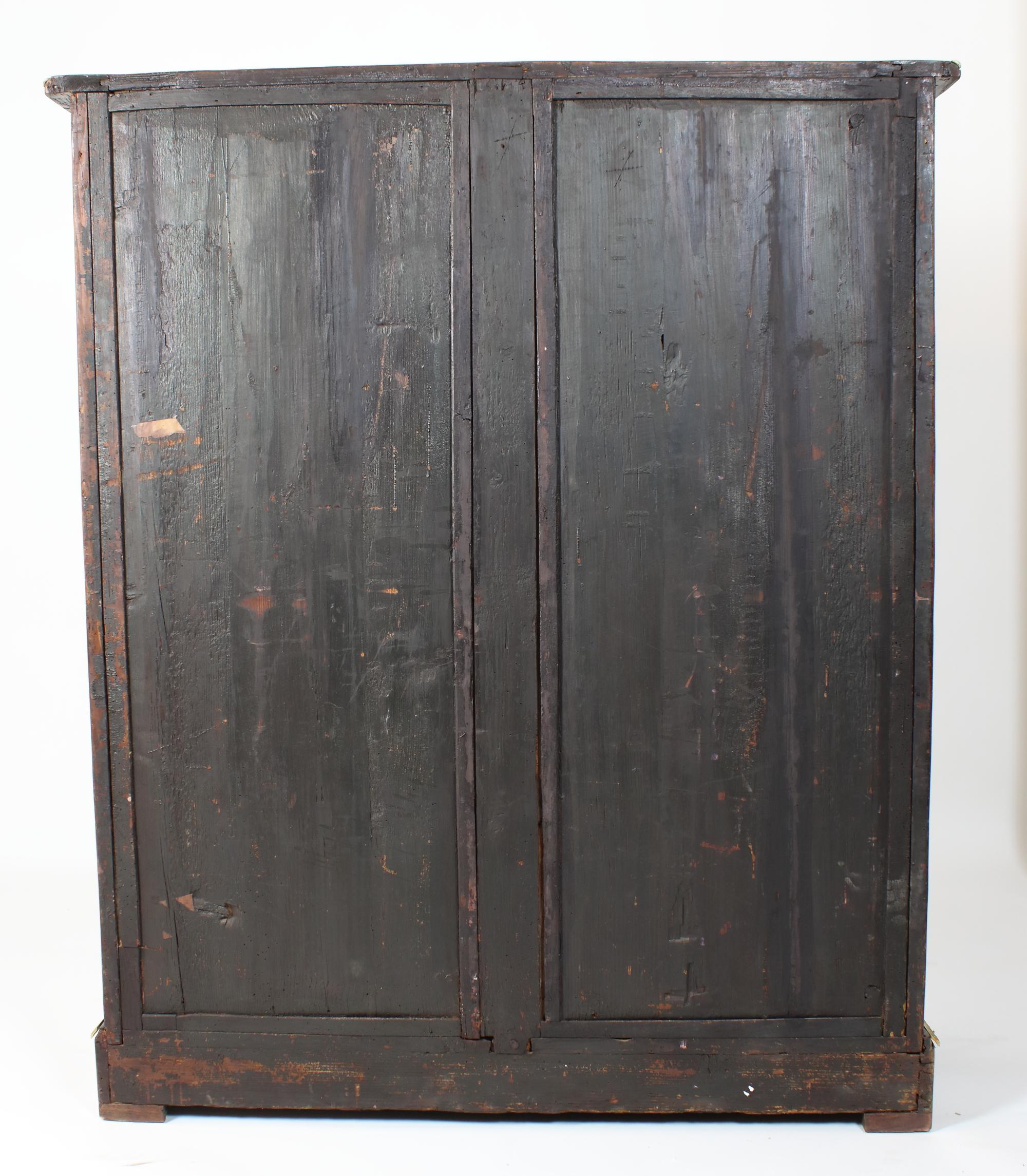 Gilt Early 18th Century French Louis XIV Régence Trellis Marquetry Armoire Wardrobe For Sale