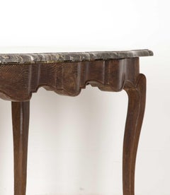 Early 18th Century French Marble Top Console Table