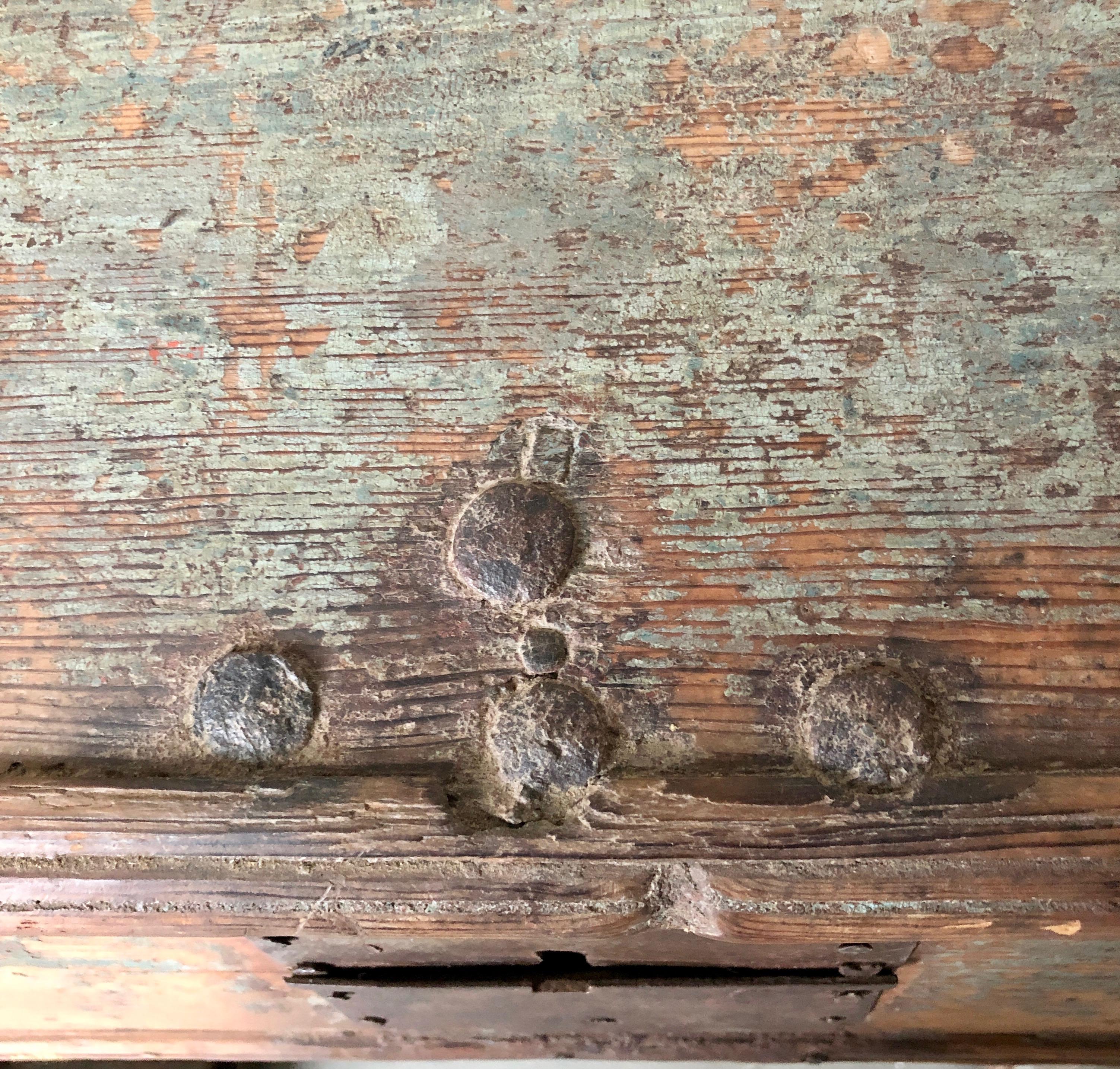 Hand-Carved Early 18th Century French Monastery Writing Desk