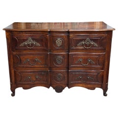 Early 18th Century French Provincial Walnut Commode
