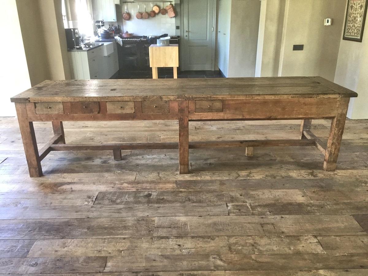 Hand-Crafted Early 18th century French Refectory Table