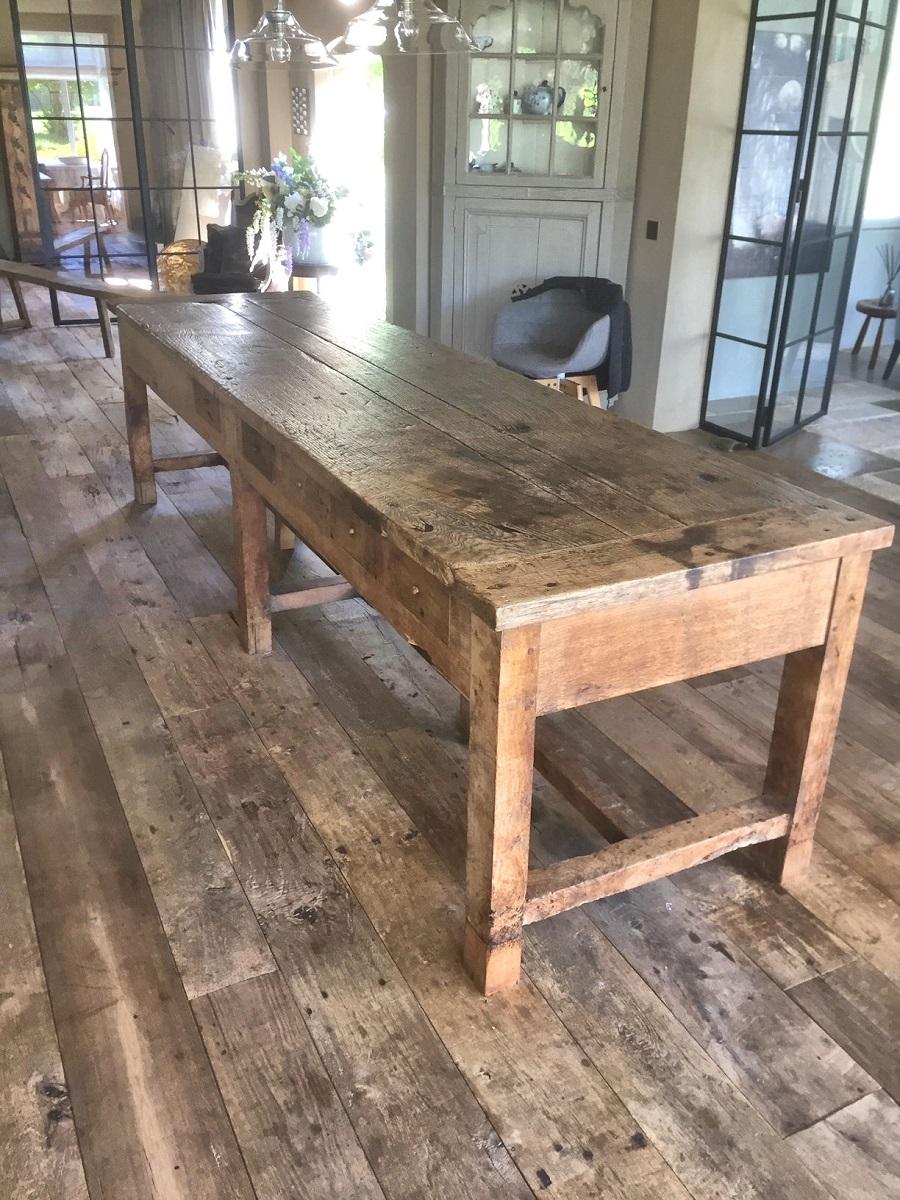 Oak Early 18th century French Refectory Table
