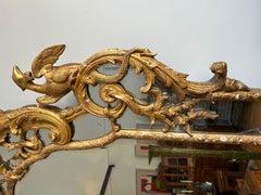 Early 18th Century French Regence Period Carved Giltwood Mirror