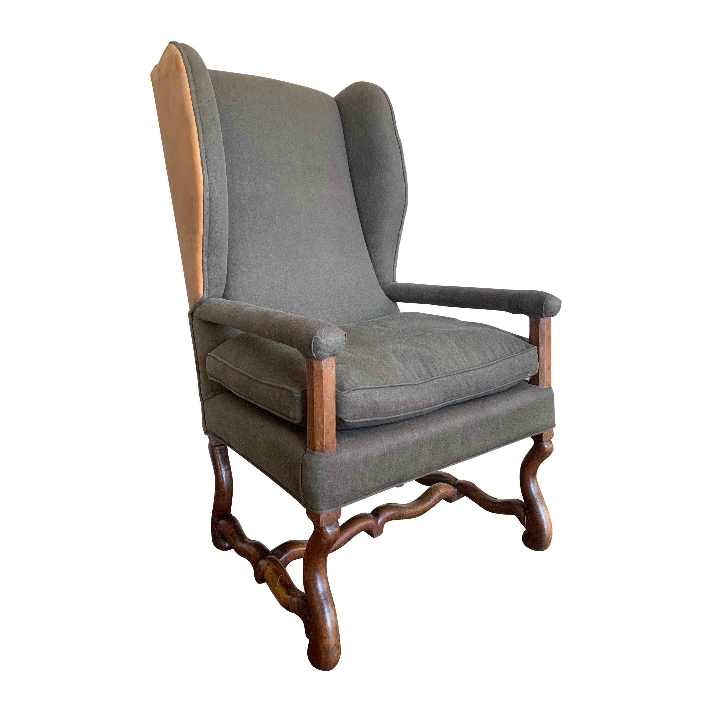 Early 18th Century French Wingchair