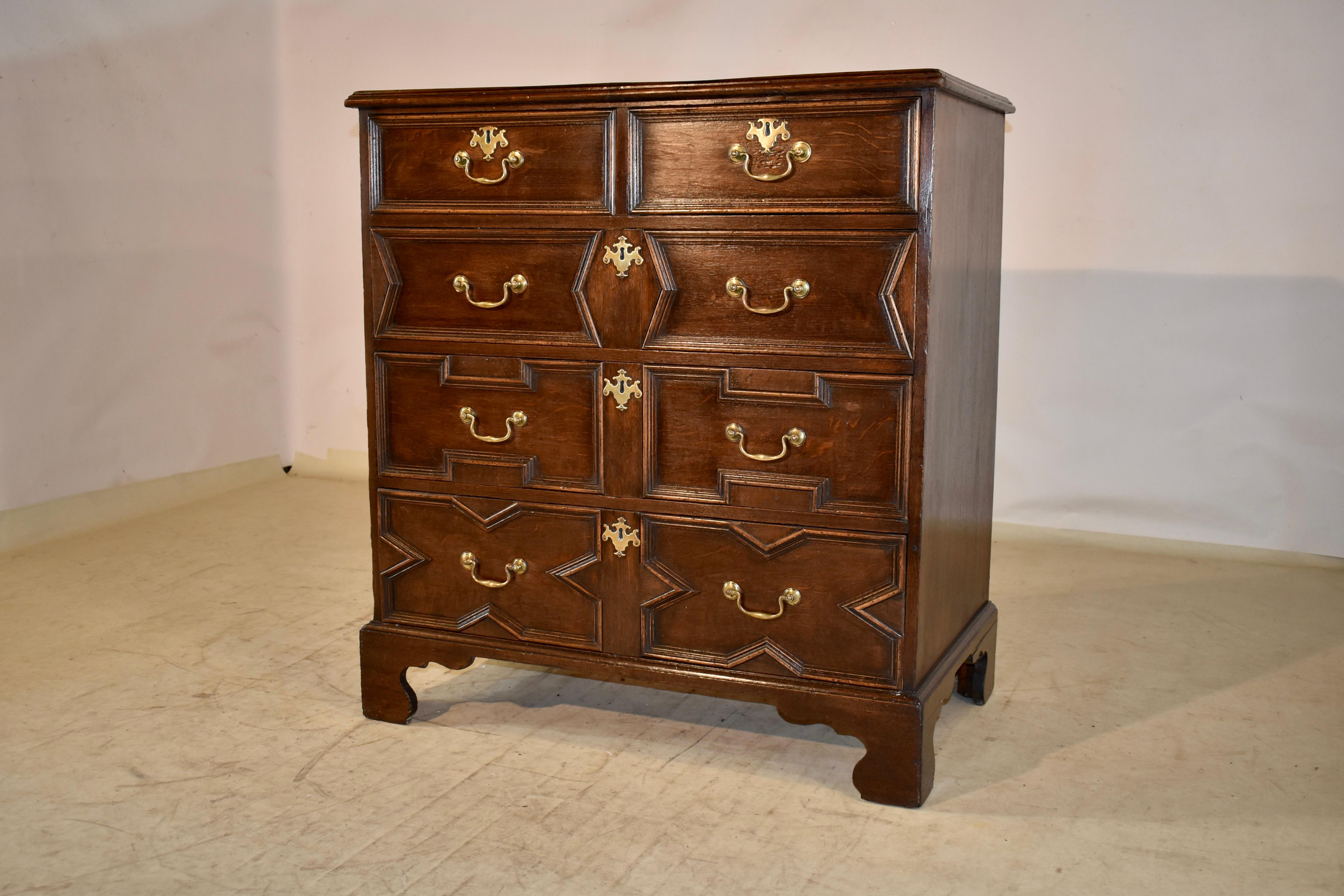 Early 18th Century Geometric Chest of Drawers For Sale 1