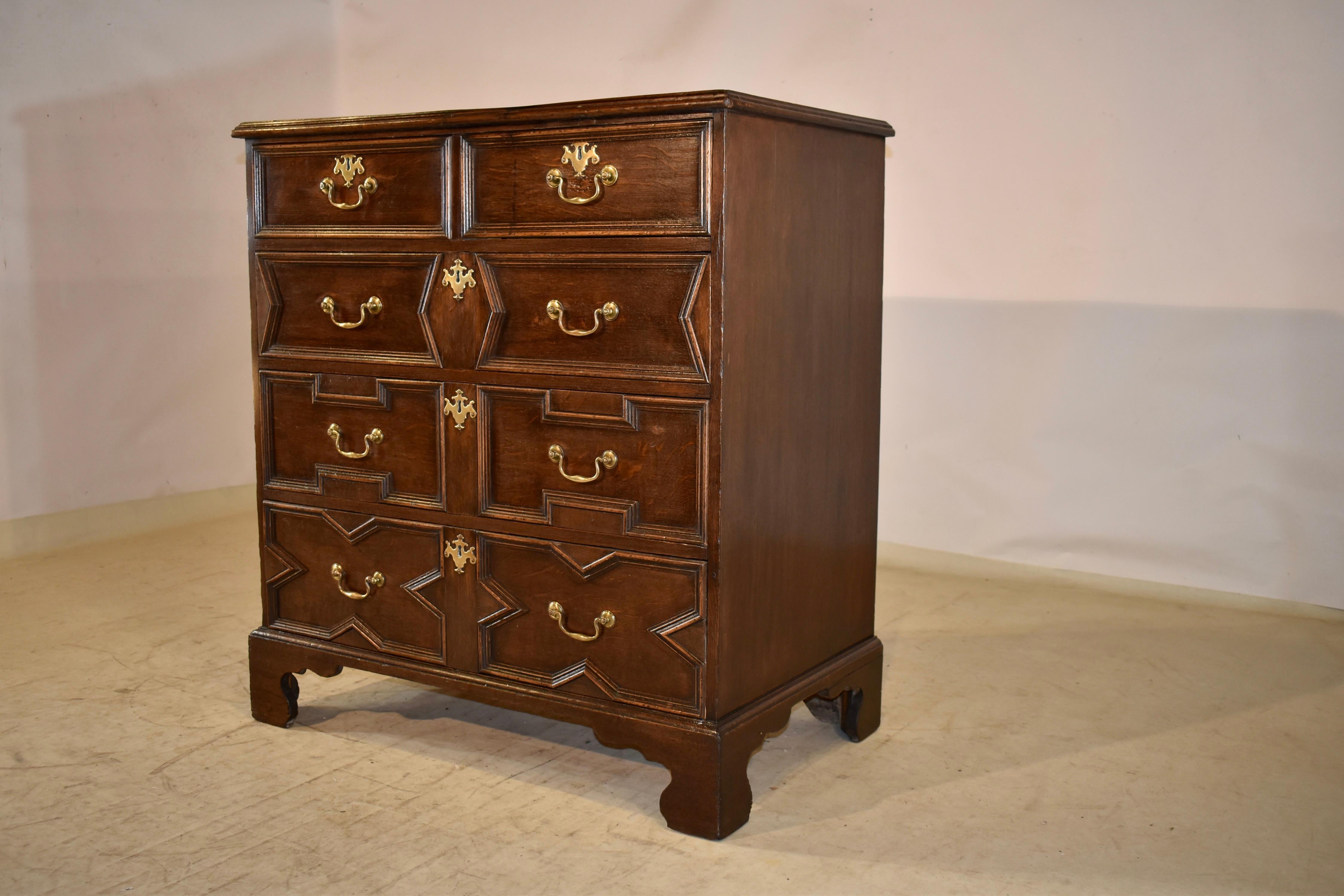 Early 18th Century Geometric Chest of Drawers For Sale 2