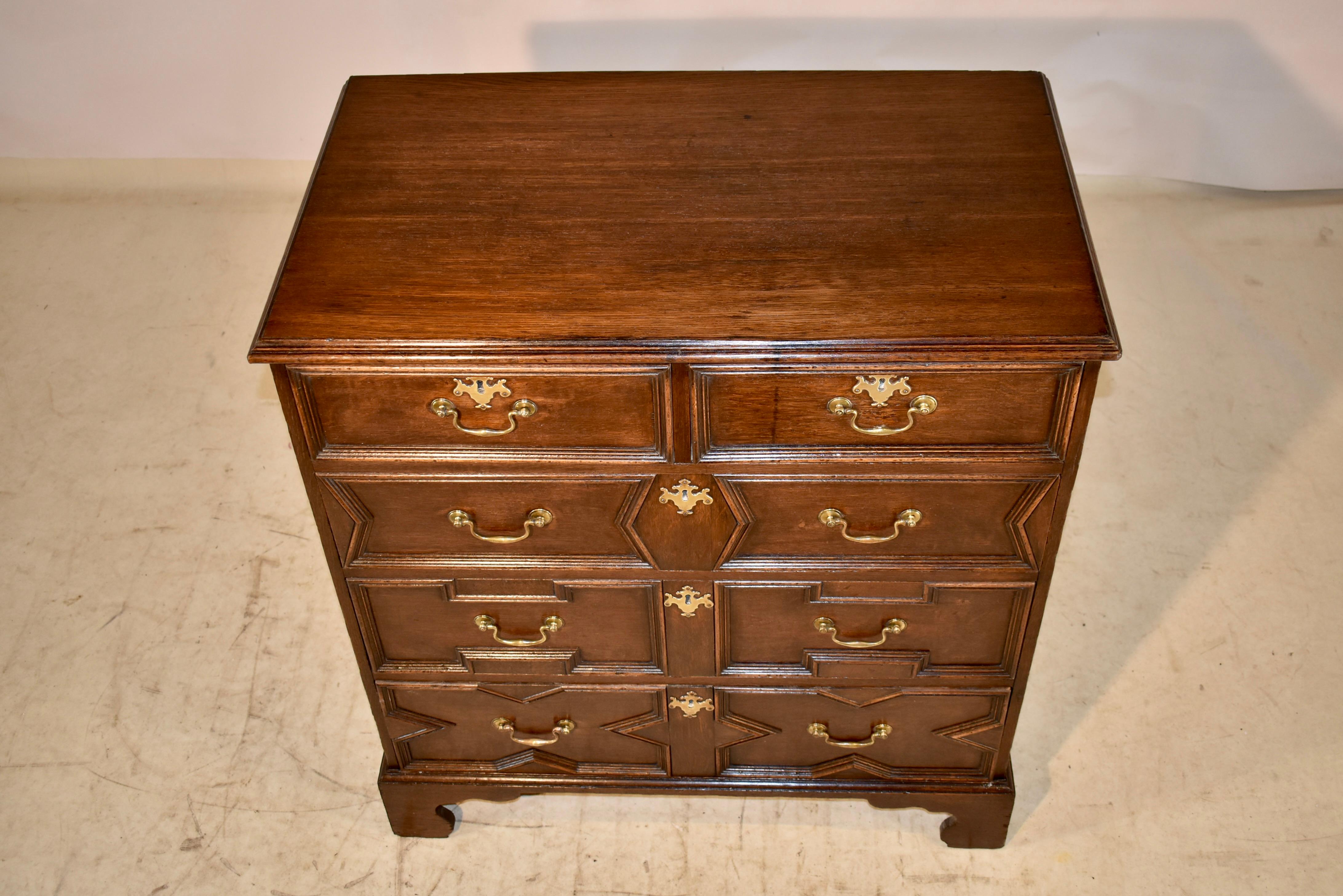Early 18th Century Geometric Chest of Drawers For Sale 3