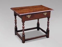 Early 18th Century George I Period Walnut Lowboy Side Table