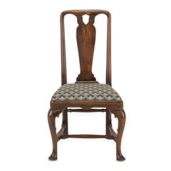 Early 18th Century George I Walnut Side Chair with Needlepoint Seat, c.1710–1730