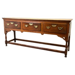Early 18th Century Georgian Oak Dresser Base