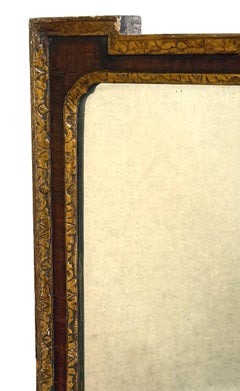 Early 18th Century Georgian Walnut & Gilt Wall Mirror