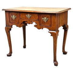 Early 18th Century Georgian Walnut Lowboy On Cabriole Legs