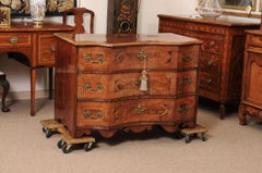 Early 18th Century German Parquetry Inlaid Commode in Walnut