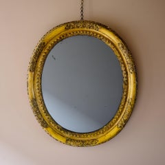 Early 18th Century Gilt Mirror With Original Mercury Plate