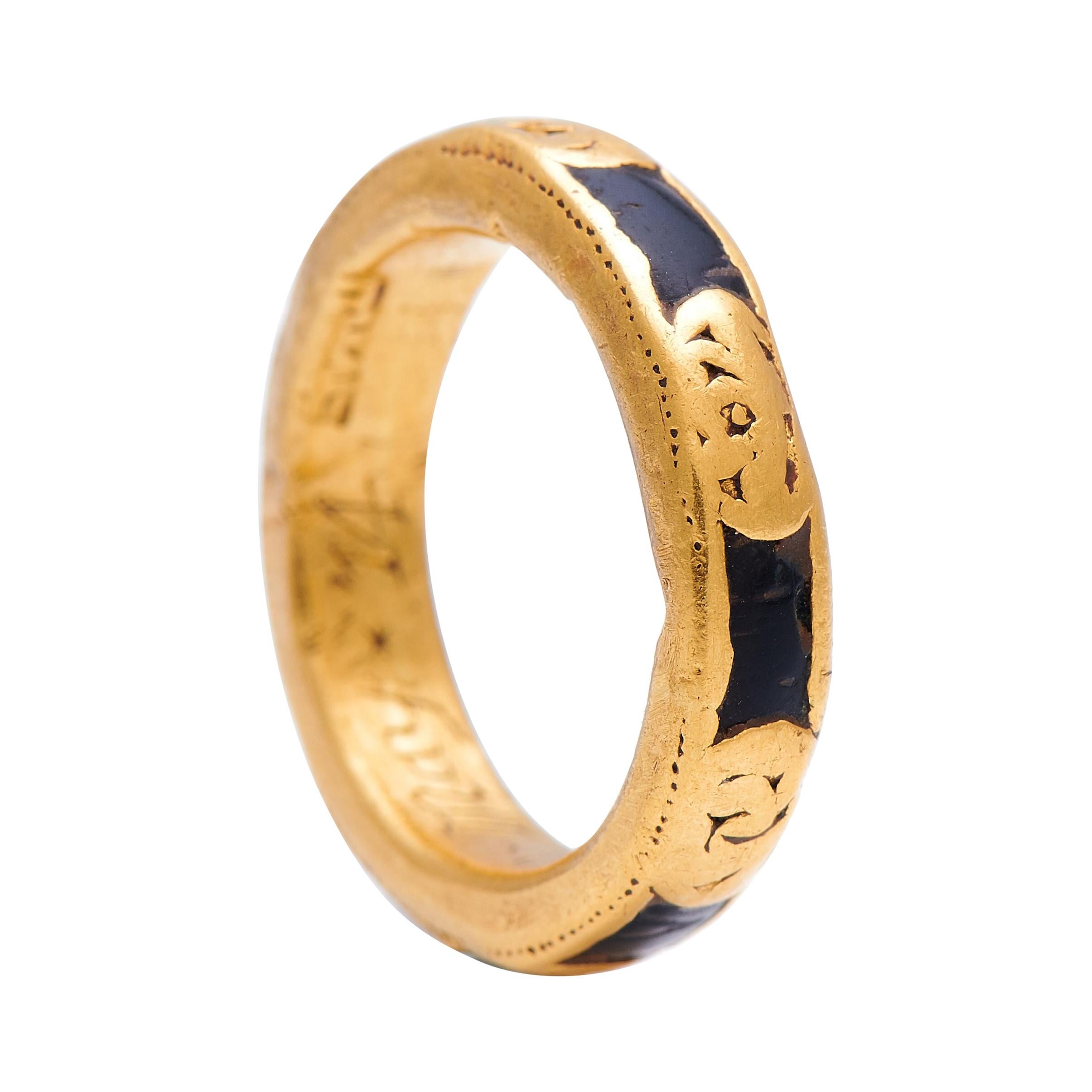 Early, 18th Century, Gold, Memento Mori Ring For Sale