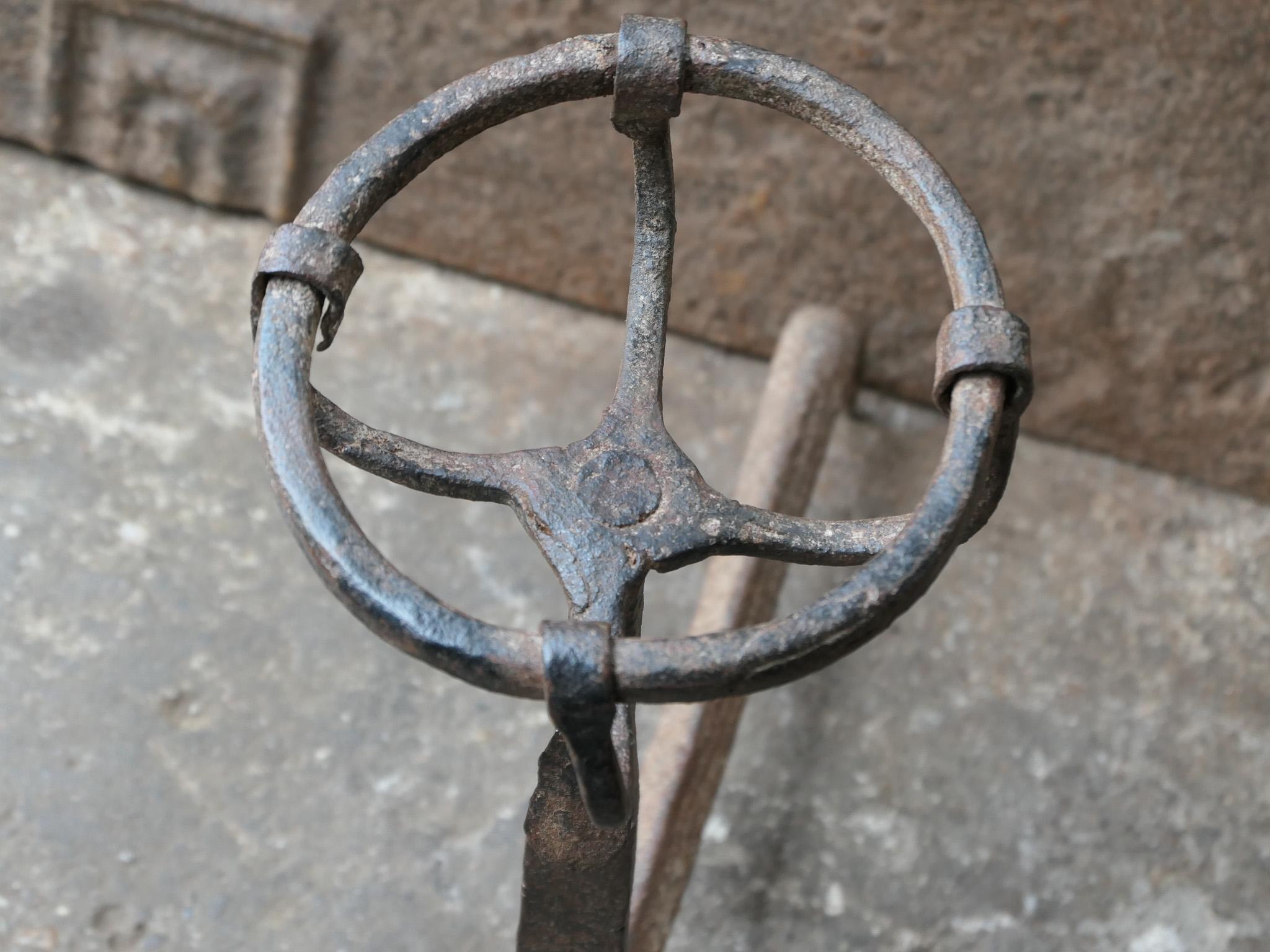 Early 18th Century Gothic Style Firedogs or Andirons For Sale 2