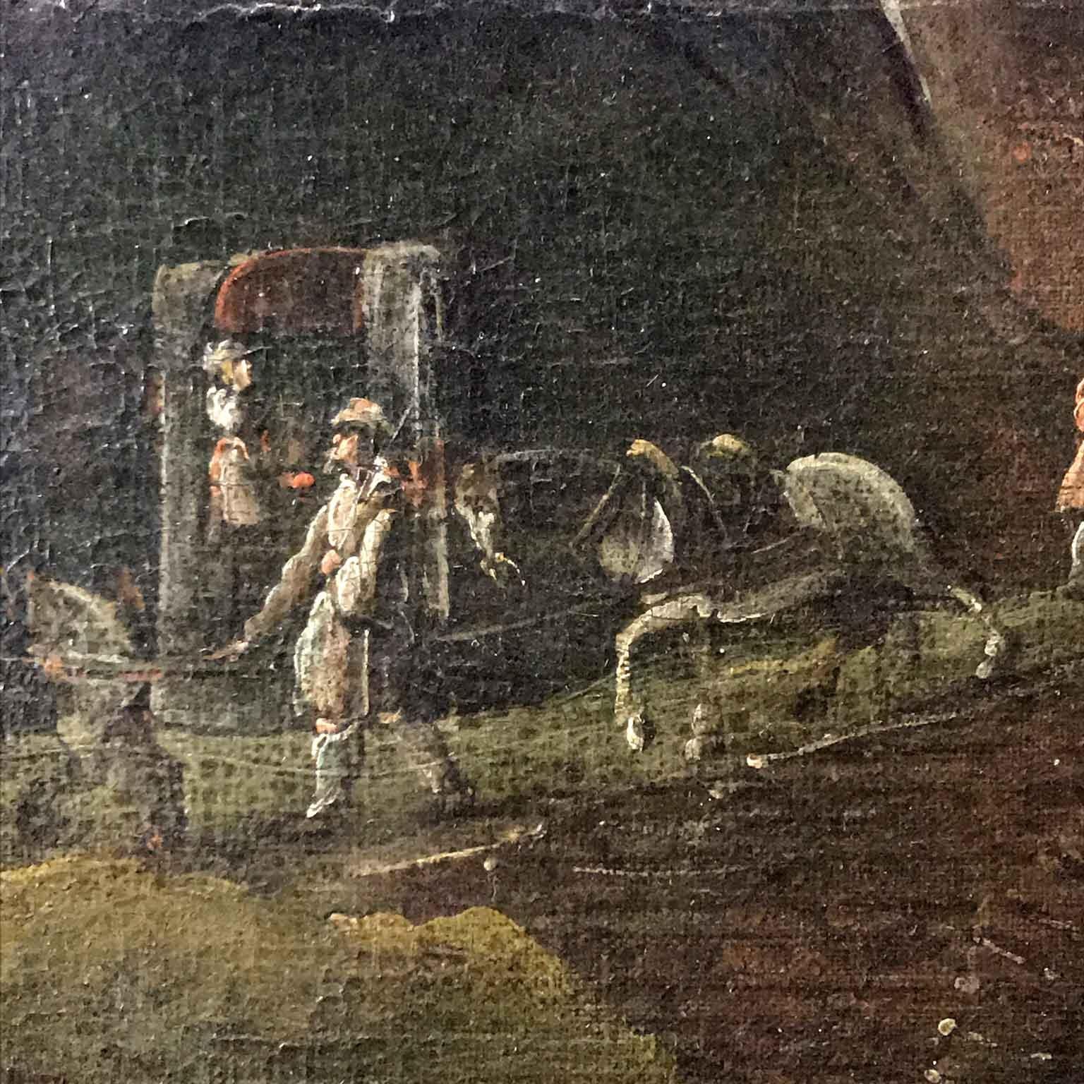 18th Century, Venetian School Italian Landscape Oversize Painting For Sale 10