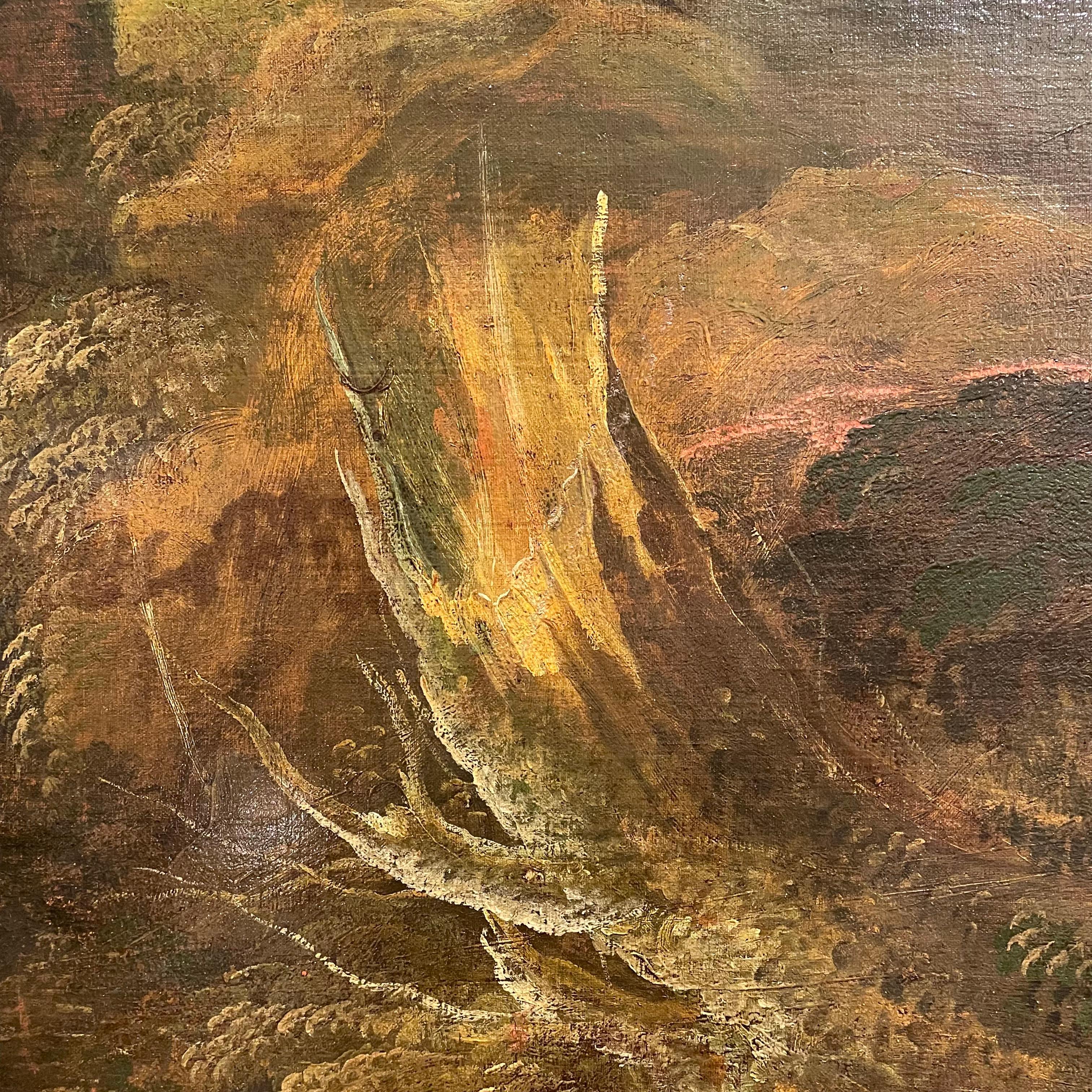 Dipinto oversize del 18° secolo, Paesaggio italiano di Venetian School in vendita 1