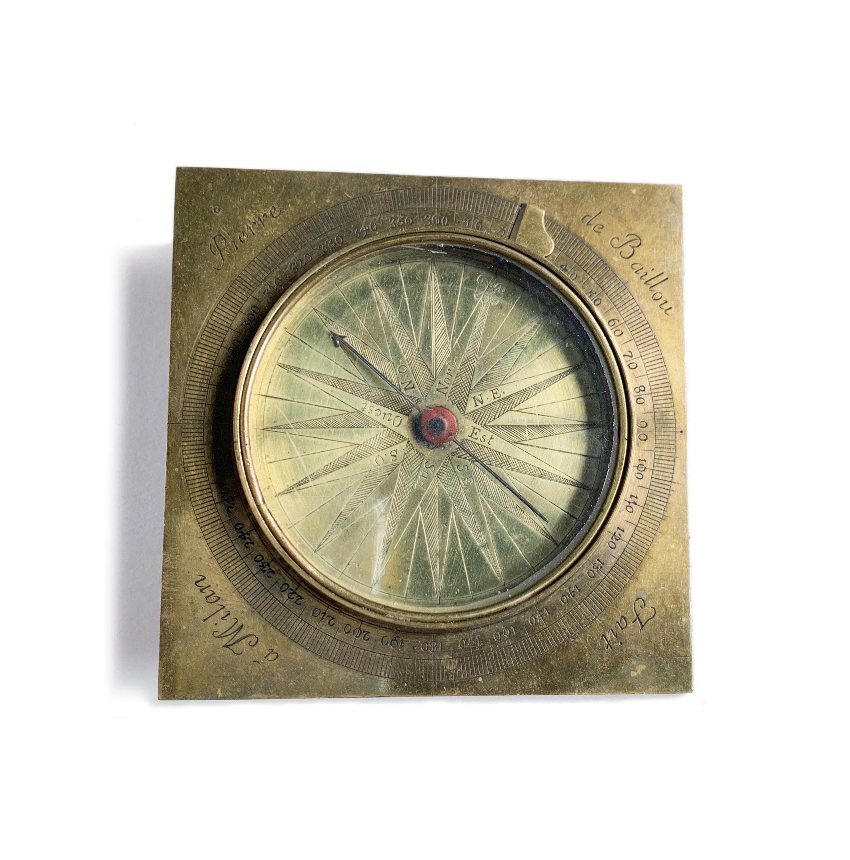 Other Early 18th Century Italian Compass, Pierre de Baillou, Milan
