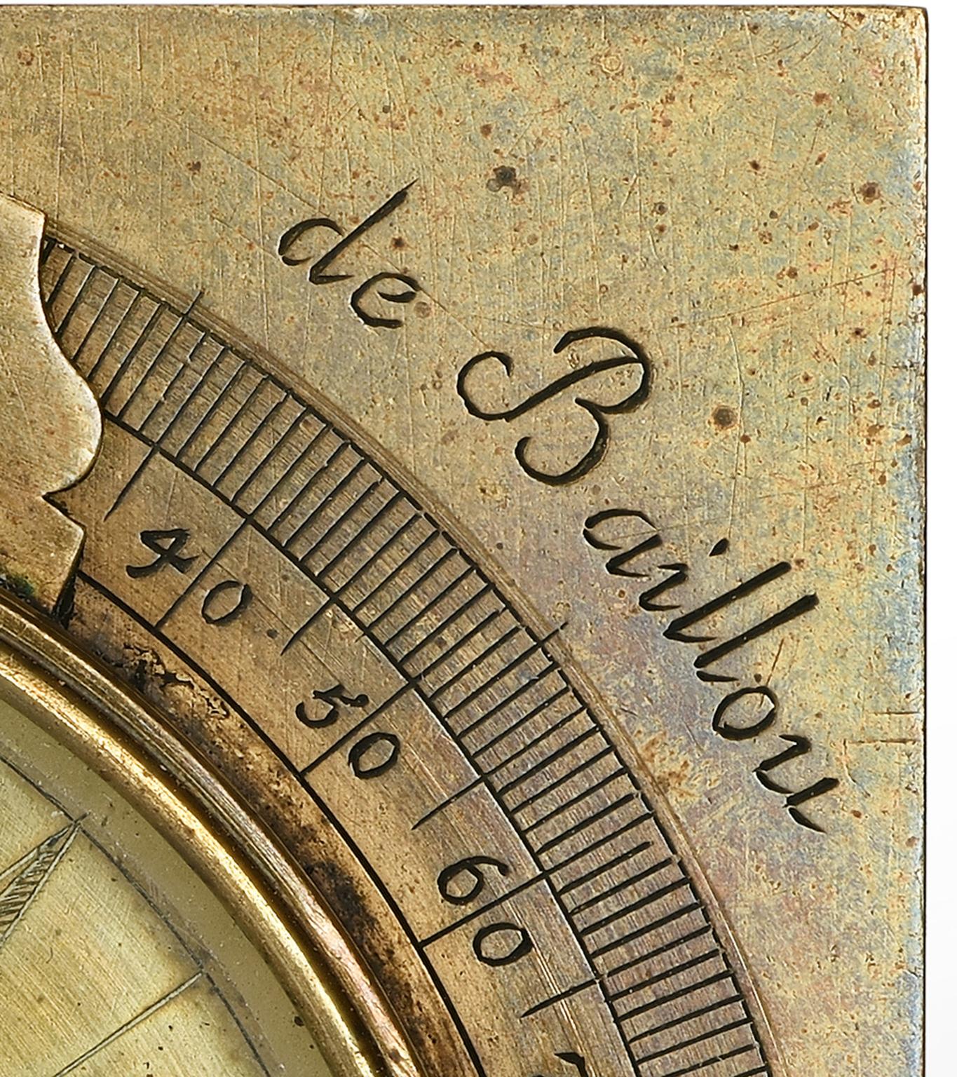 Early 18th Century Italian Compass, Pierre de Baillou, Milan 1