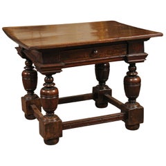 Early 18th Century Italian Renaissance Style Walnut Centre Table