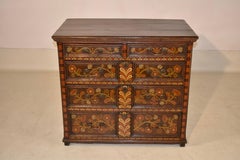 Early 18th Century Jacobean Decorated Chest of Drawers
