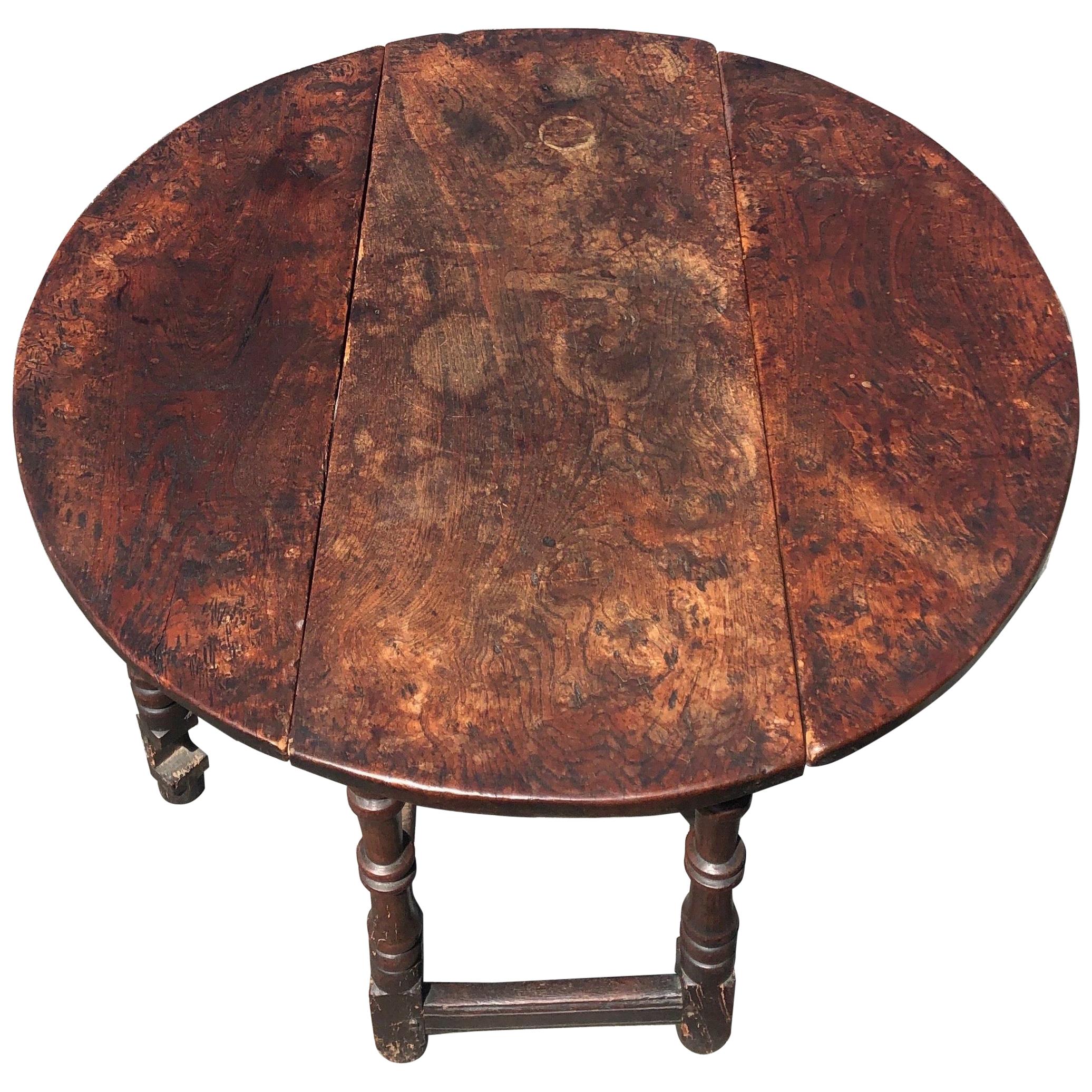Early 18th Century Jacobean Elm Table