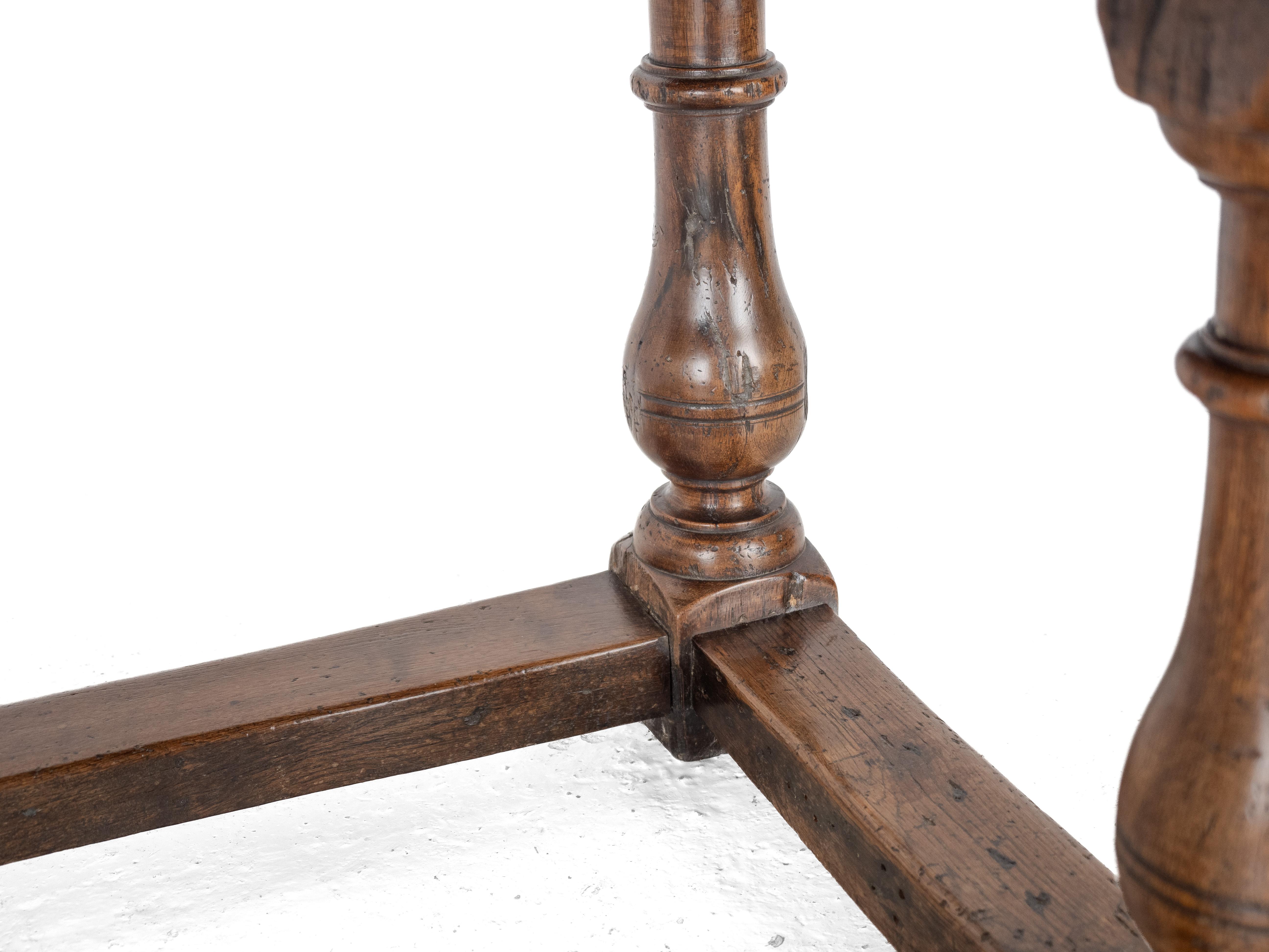 Joined Oak Refectory Dining Table, 6 ft, c.1700s, Solid Oak Country House Table 8