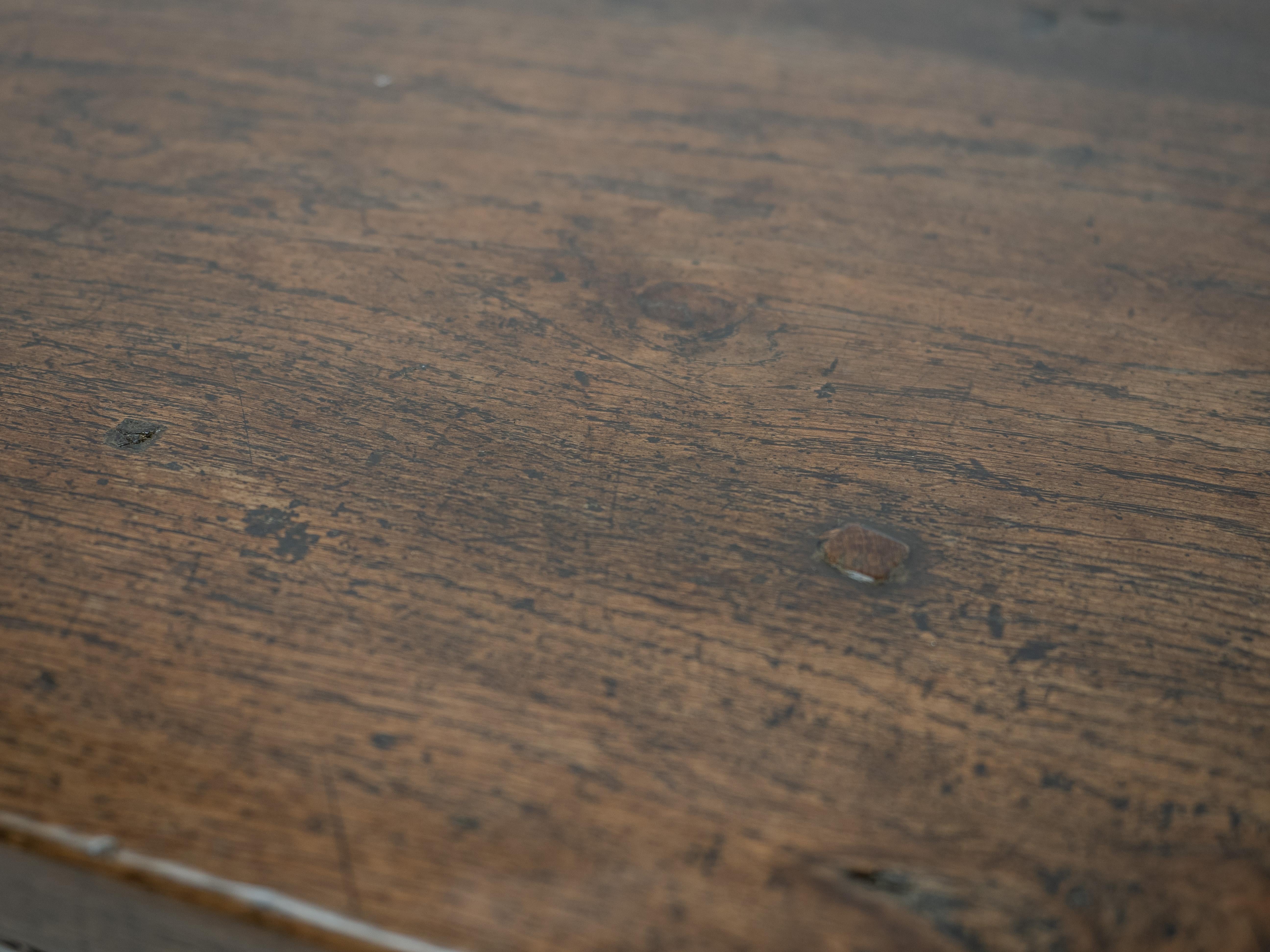 Early 18th Century Joined Oak Refectory Table — 6 ft / 183 cm c.1700s, Solid Oak For Sale 11