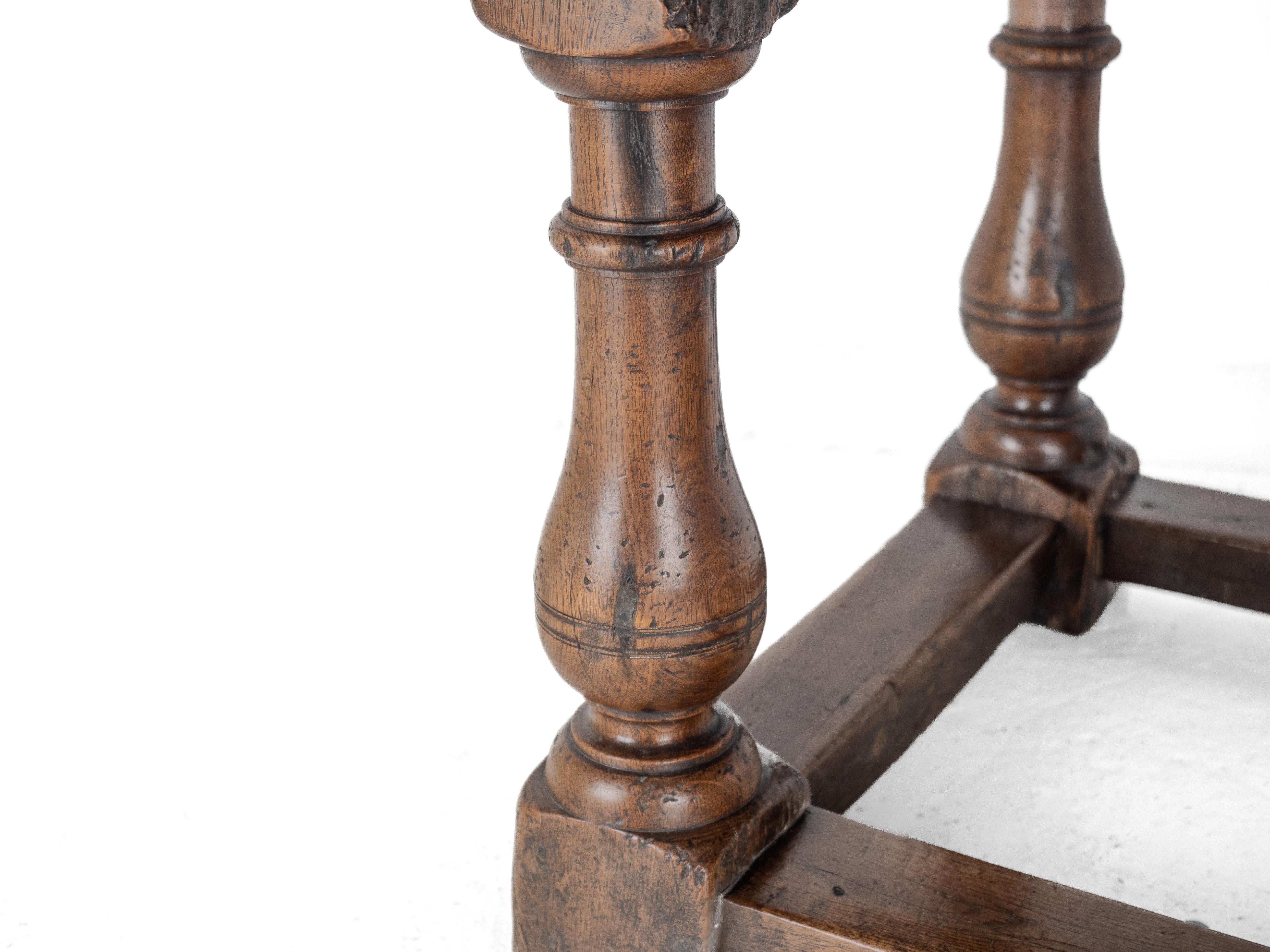 Joined Oak Refectory Dining Table, 6 ft, c.1700s, Solid Oak Country House Table 11