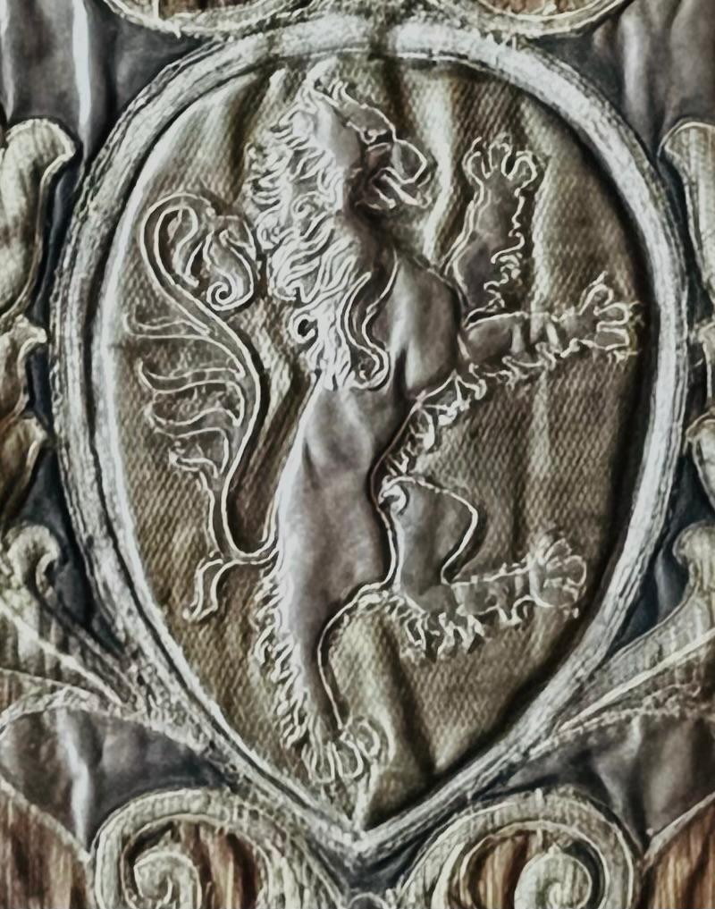 Baroque Early 18th Century Large Rare Venetian Valance/Wall Hanging of St. Peter For Sale