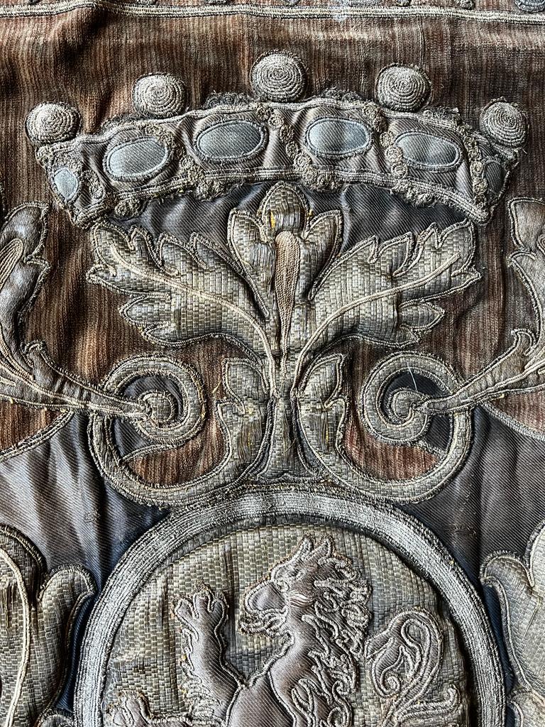 Italian Early 18th Century Large Rare Venetian Valance/Wall Hanging of St. Peter For Sale
