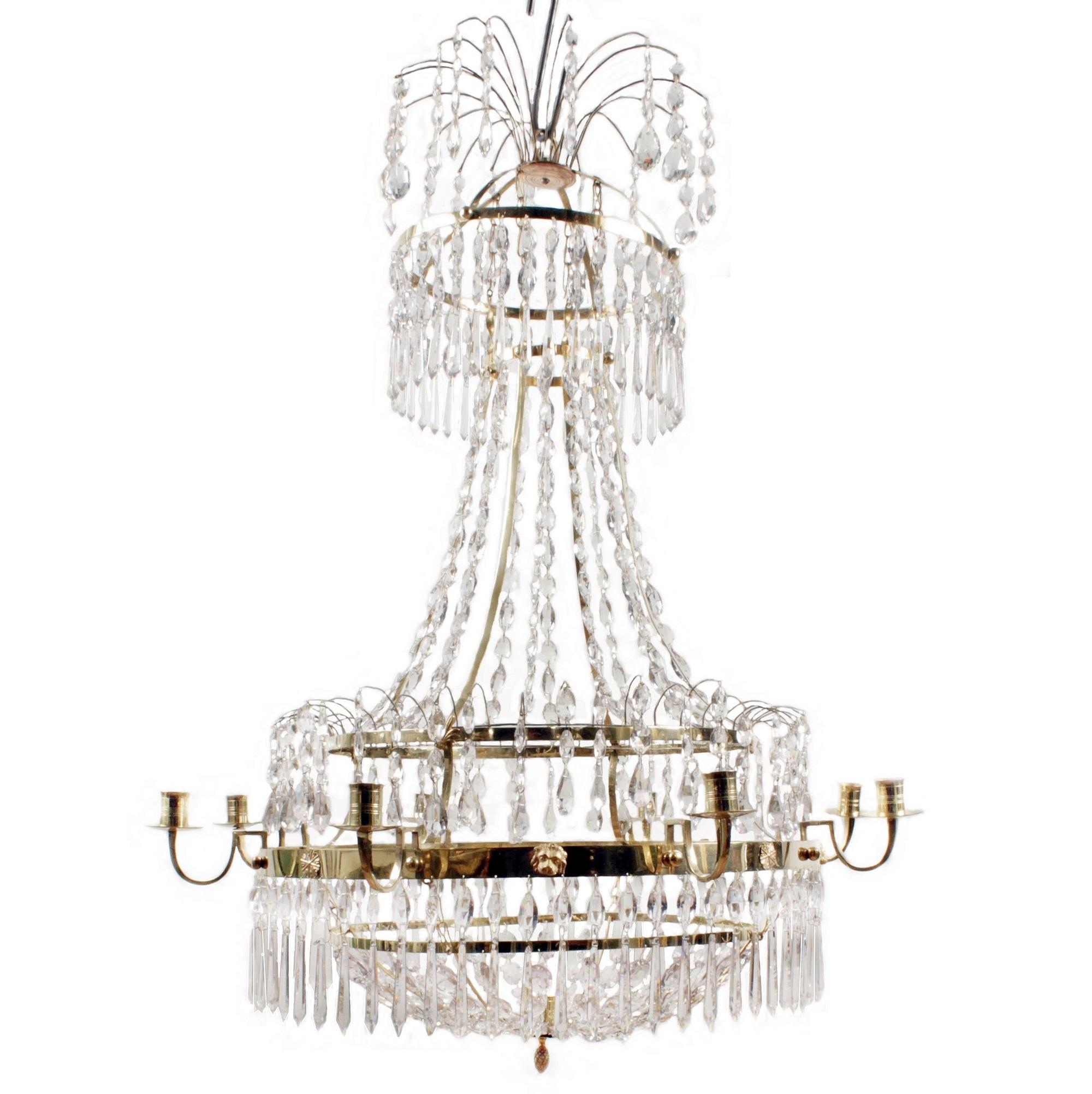 Early 18th Century Late Gustavian Chandelier For Sale