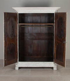 Early 18th Century Louis XIV Armoire with Hand Painted Finish